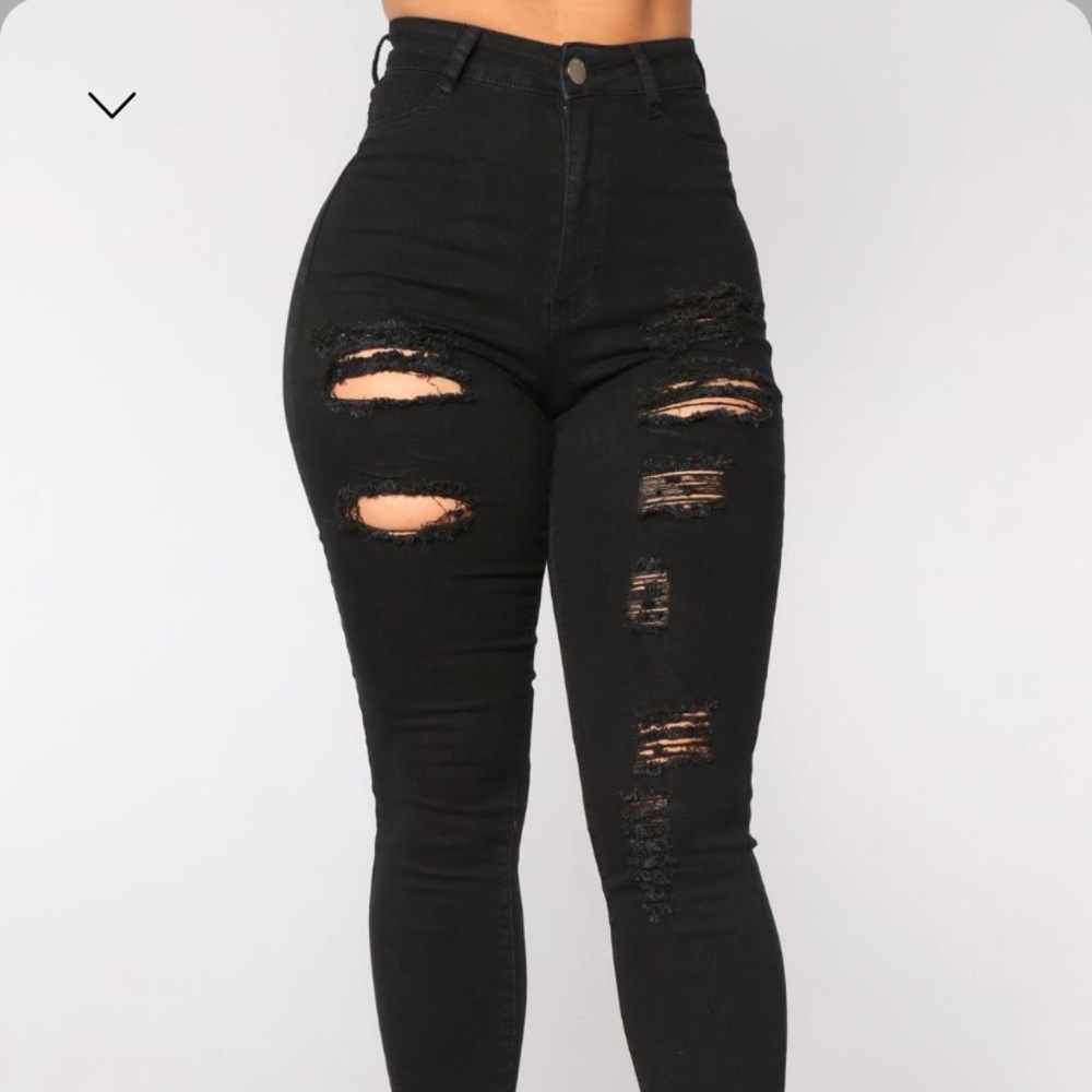 High-rise skinny jeans